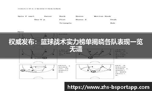 权威发布：篮球战术实力榜单揭晓各队表现一览无遗